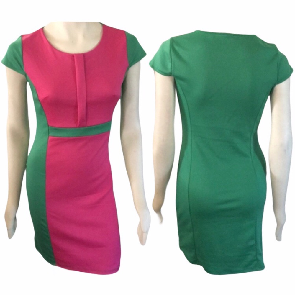 Green and Pink Dress